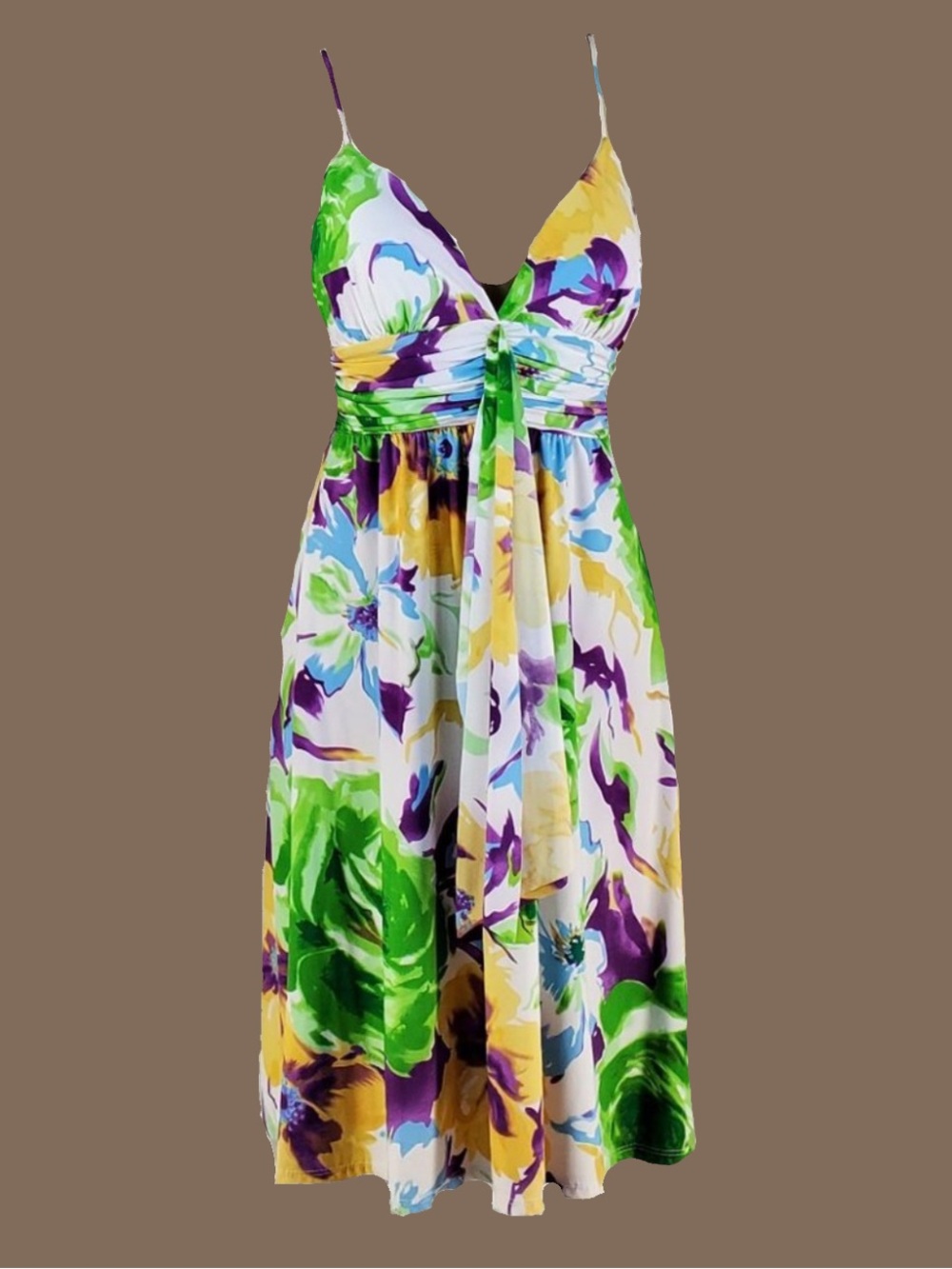 FLOWERED MULTI COLOR DRESS
